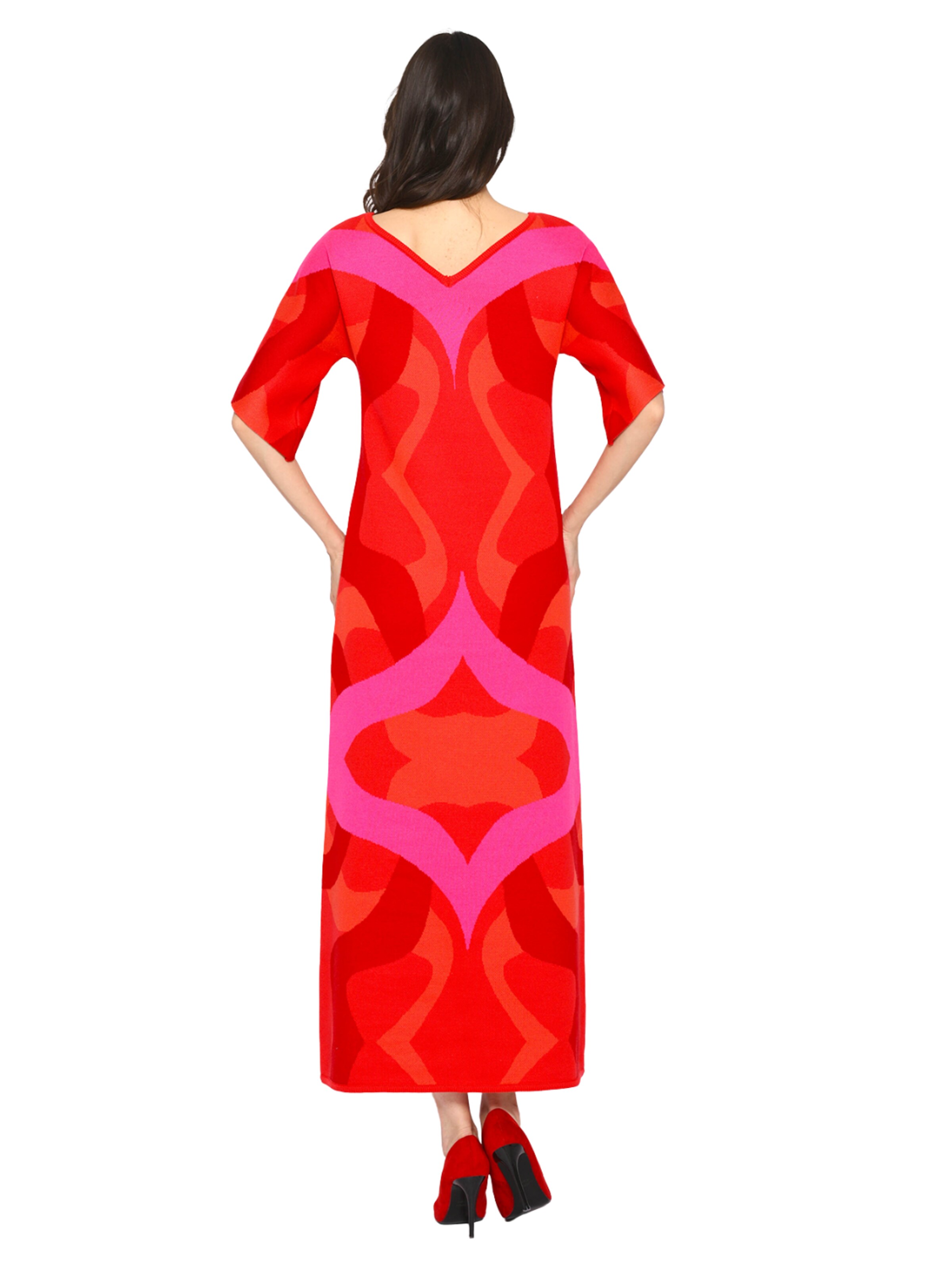 Csillag Zsuzsi - Vestido de punto 'Dreamgate - Tulip' en rojo