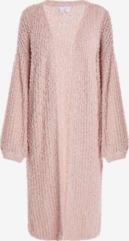 Cardigan usha WHITE LABEL en rose : devant