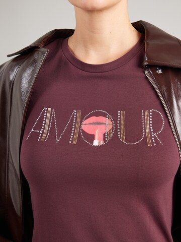 GUESS Shirts 'AMOUR' i lilla