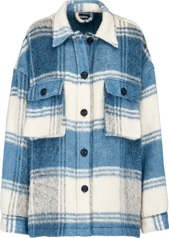 UNFOLLOWED x ABOUT YOU Shirtjacke 'Wild' in Blau UNFOLLOWED x ABOUT YOU Shirtjacke 'Wild' in Blau