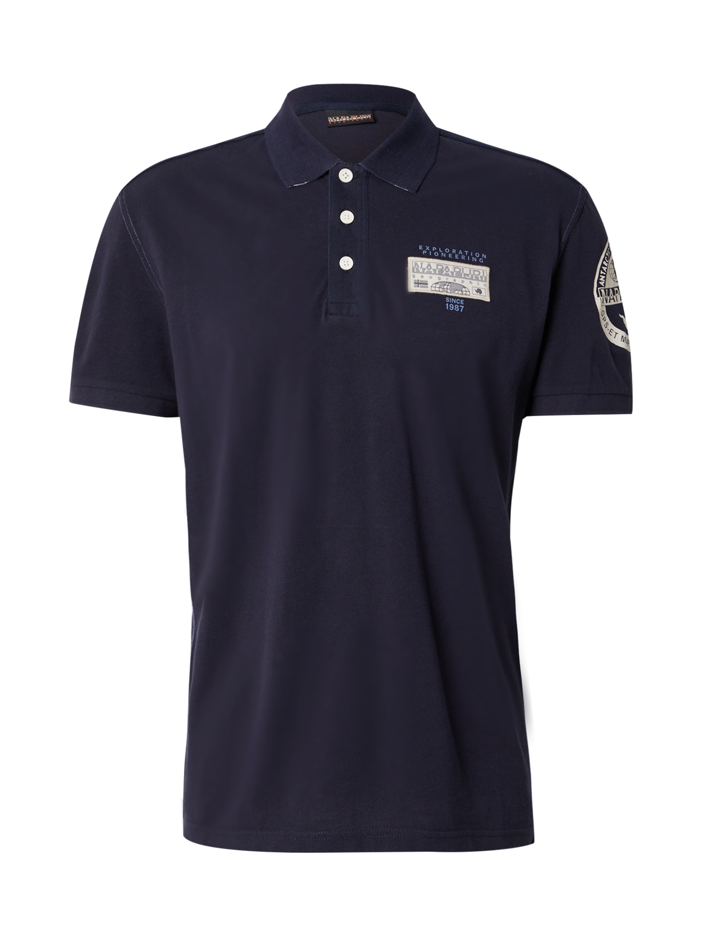 NAPAPIJRI Majica 'E-AMUNDSE' | modra barva: sprednja stran