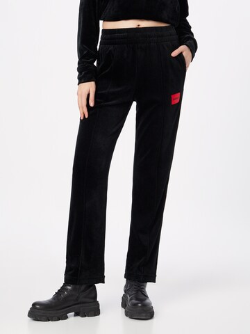 Regular Pantalon HUGO Red en noir : devant