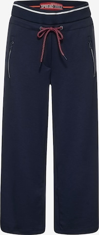 CECIL Zvonové kalhoty Kalhoty – modrá: přední strana