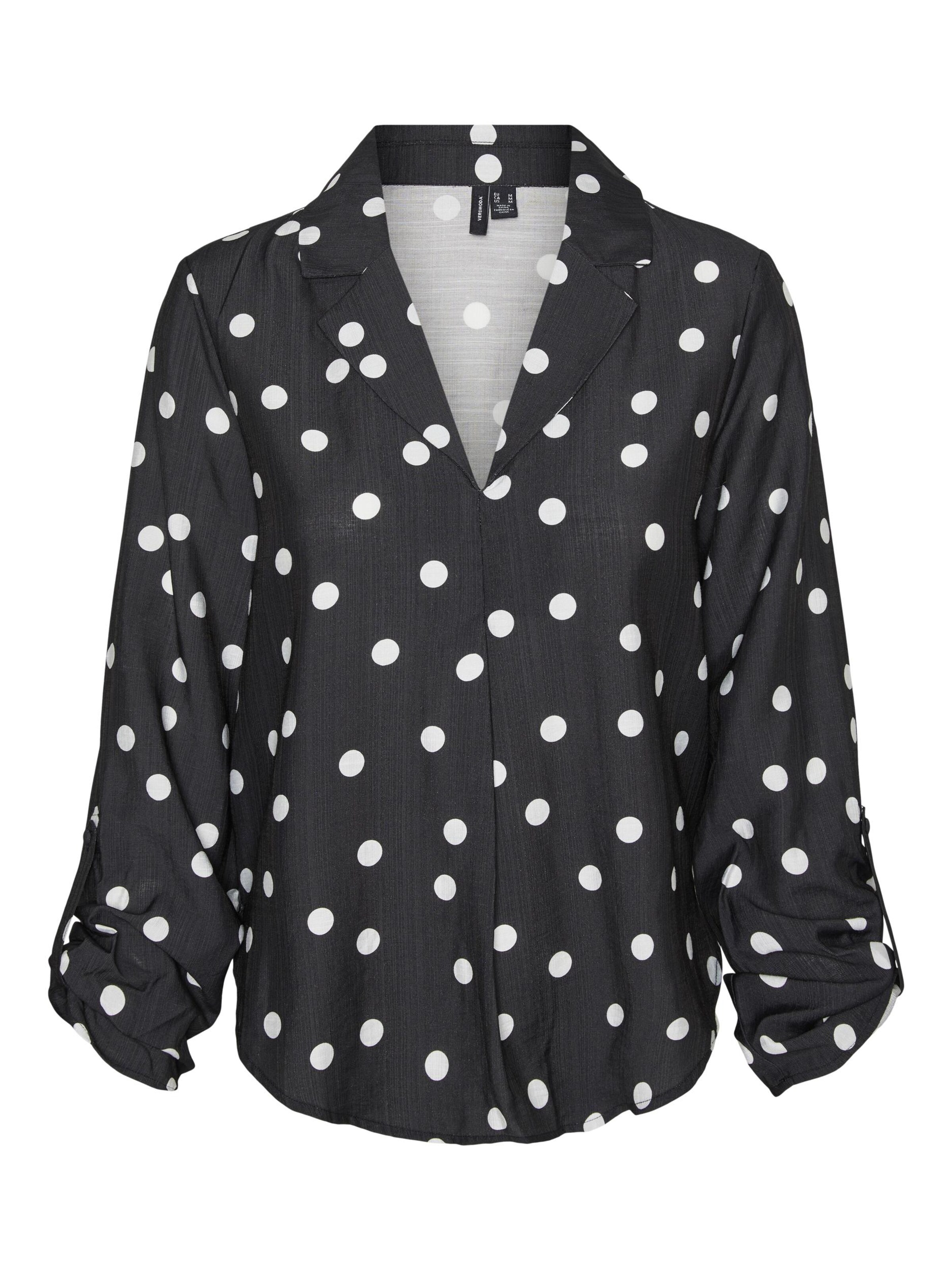 VERO MODA Bluse 'BECCA' in Schwarz: Vorderseite