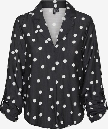 VERO MODA Blouse 'BECCA' in Zwart: voorkant