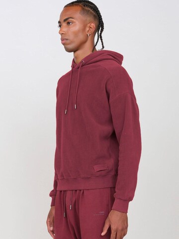 OWN Off With Nature Sweatshirt 'Pile con Cappuccio'‌‌‌‌ in Rot
