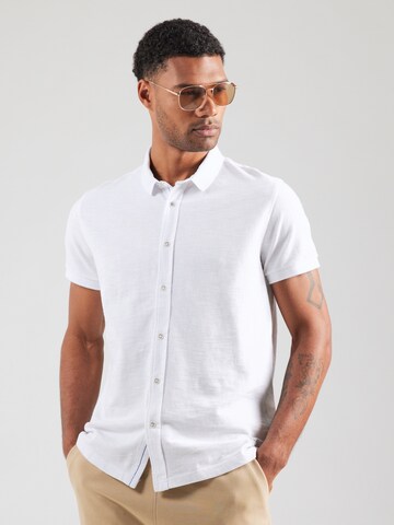 CAMP DAVID Regular Fit Skjorte i hvid: forside
