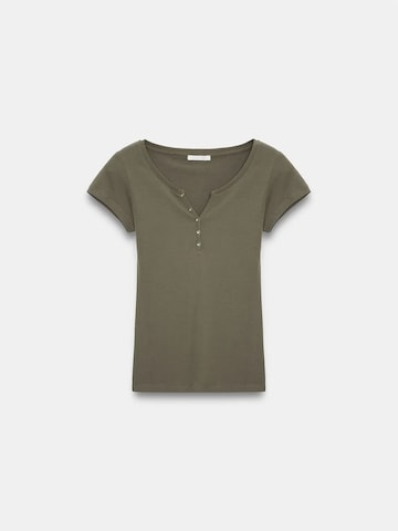Dilvin - Camisa em verde: frente