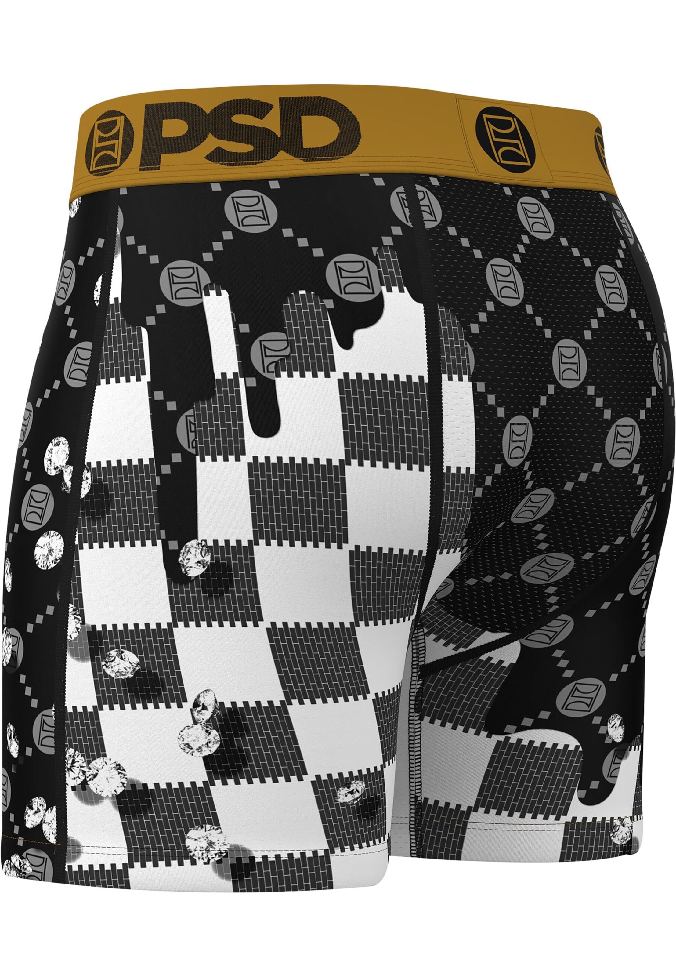 PSD Boksershorts 'Check Drip' i blandingsfarvet