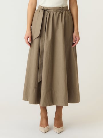 YAS Skirt 'TIMBER' in Brown: front