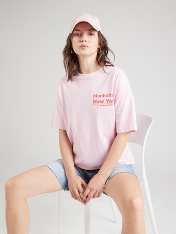 T-shirt 'SKYLAR' PIECES en rose