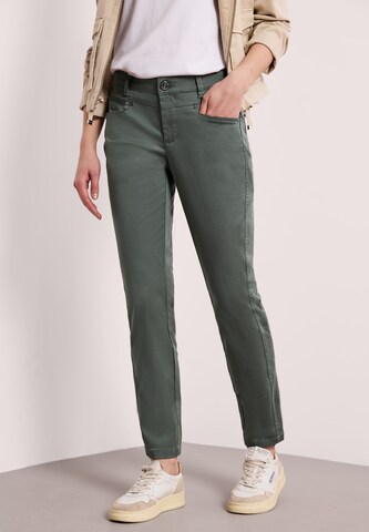 STREET ONE Slim fit Pants in Green