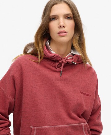 Superdry Sweatshirt 'ESSENTIAL' in Rood