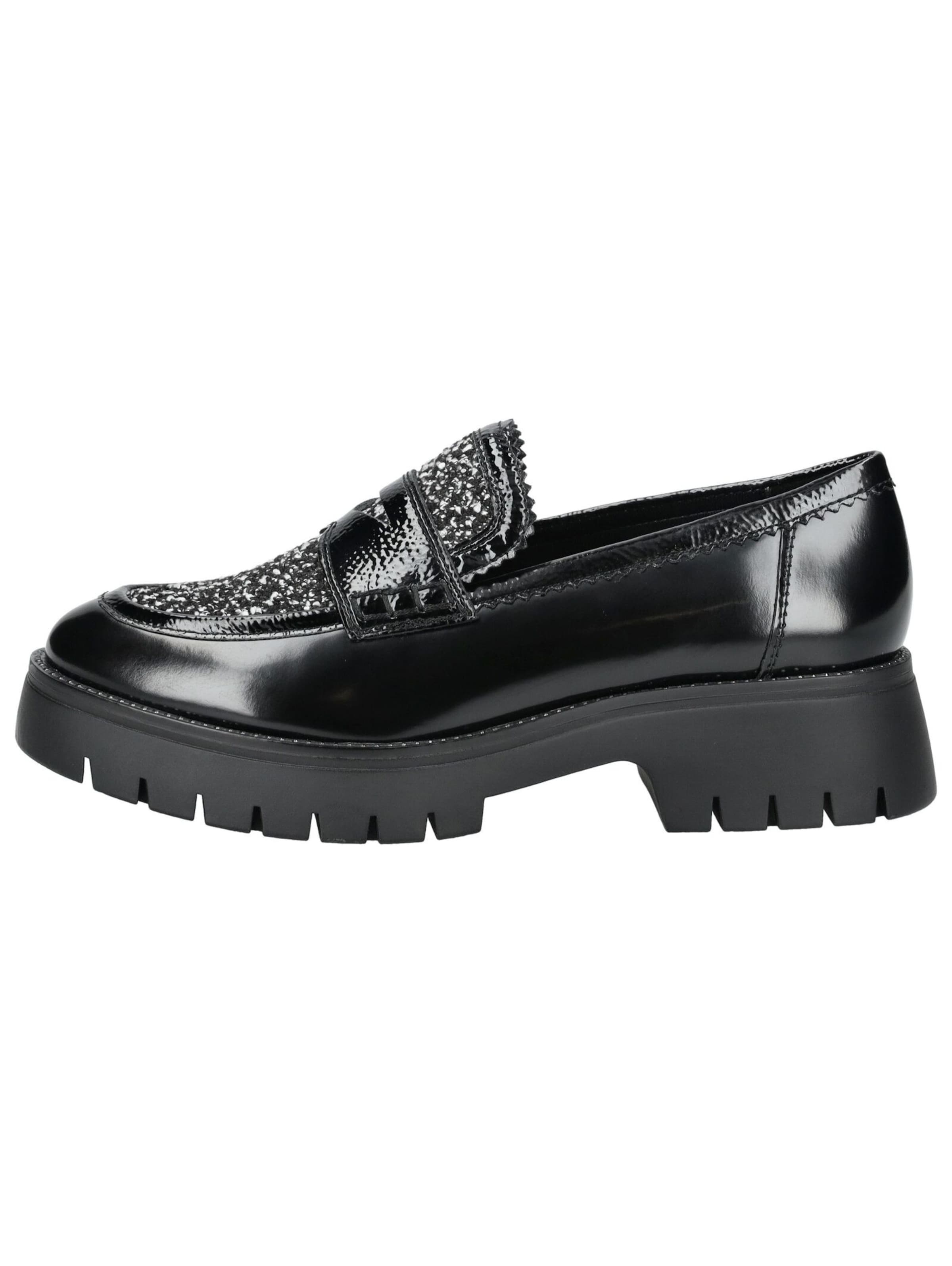 Regarde le Ciel Slip-ons in Black