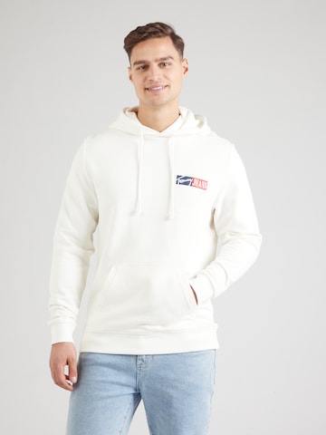 Tommy Jeans Sweatshirt in Wit: voorkant