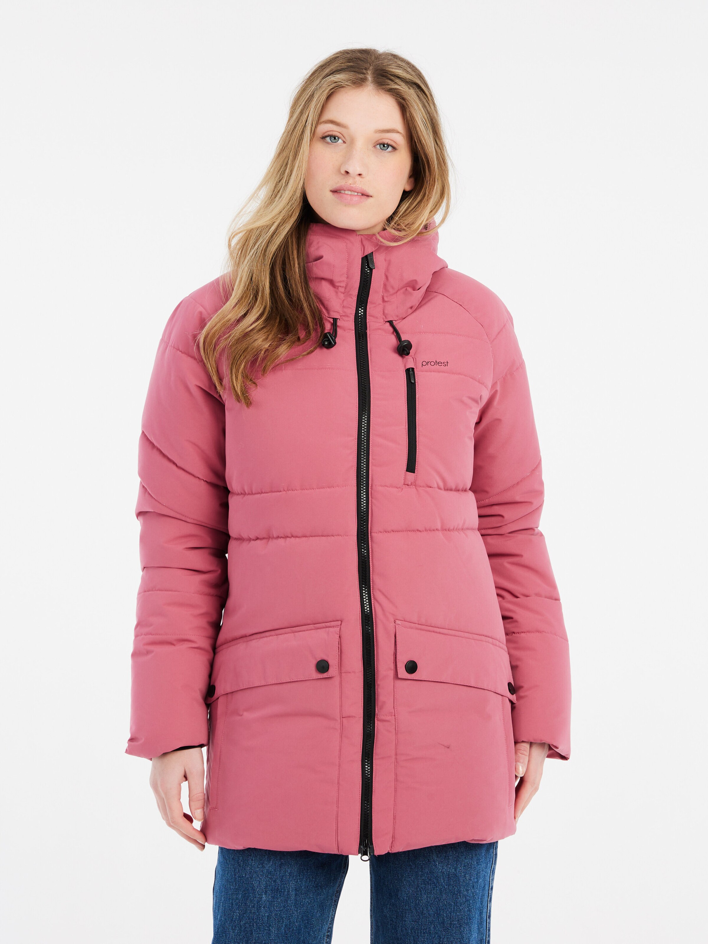 PROTEST Winterjacke 'PRTMAGI'‌‌‌ in Pink: Vorderseite