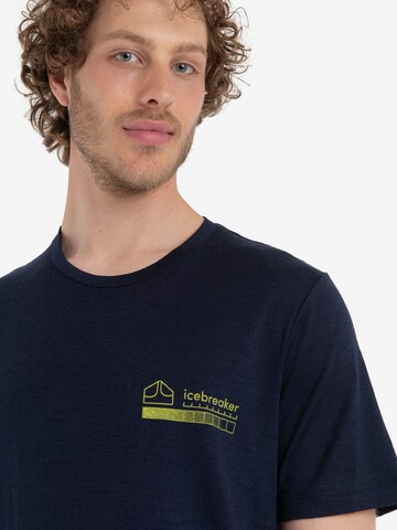 ICEBREAKER - Camisa 'Mountain' em azul