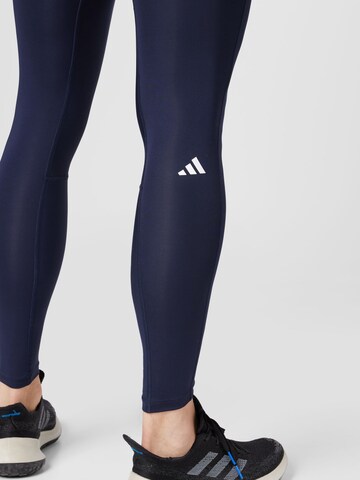 ADIDAS PERFORMANCE Skinny Sportnadrágok 'Techfit Long' - kék