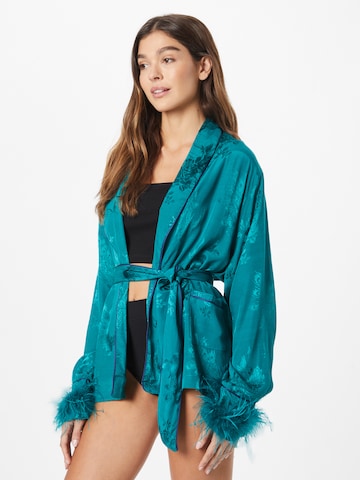 Nasty Gal Pajama Shirt in Blue: front