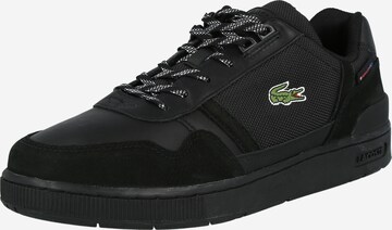 LACOSTE Platform trainers in Black: front