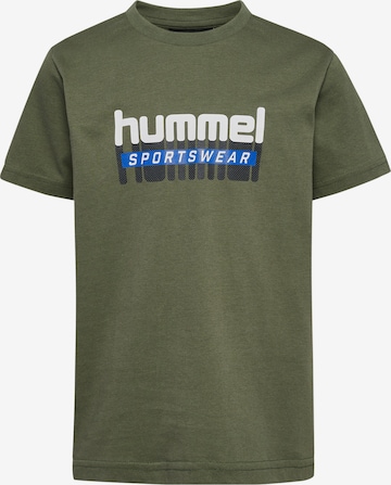 Hummel Functioneel shirt 'TUKAS' in Groen: voorkant