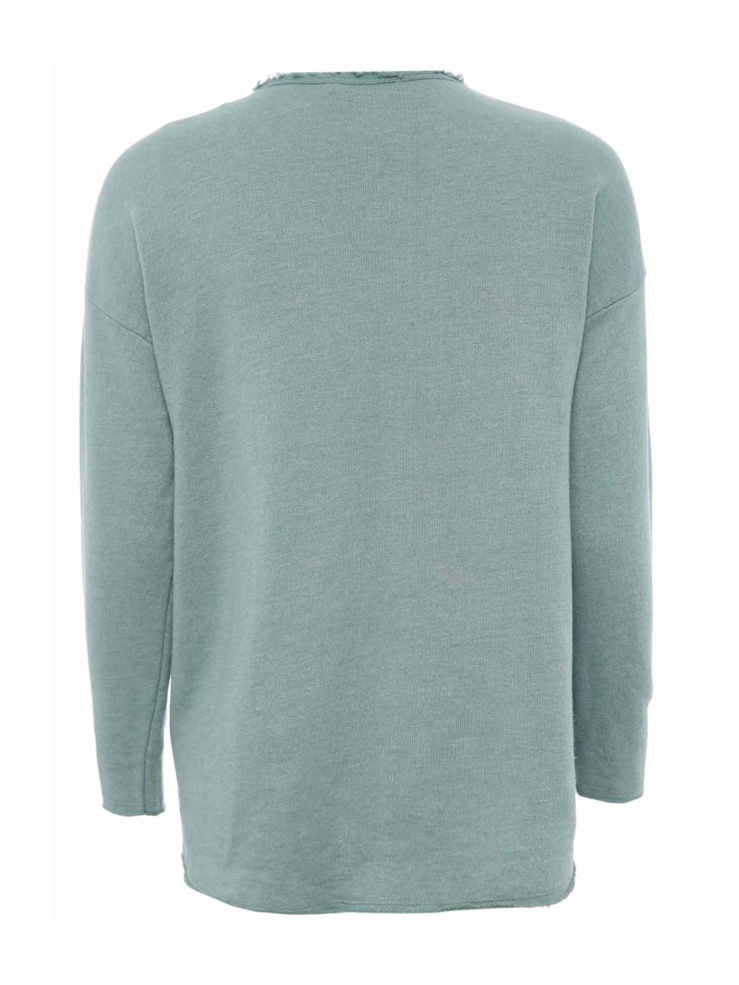 žalia Zwillingsherz Megztinis be užsegimo 'Positive Mind'