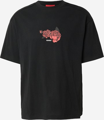 T-Shirt 'Domans' HUGO en noir : devant