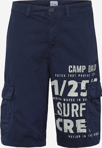 CAMP DAVID Regular Cargo Pants in Blue: front