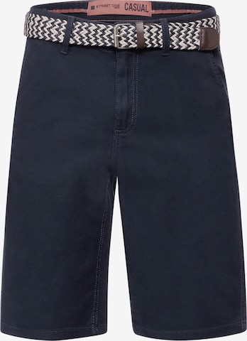 Street One MEN Chino Pants in Blue: front