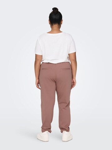 ONLY Carmakoma Tapered Trousers 'CARGoldtrash' in Pink