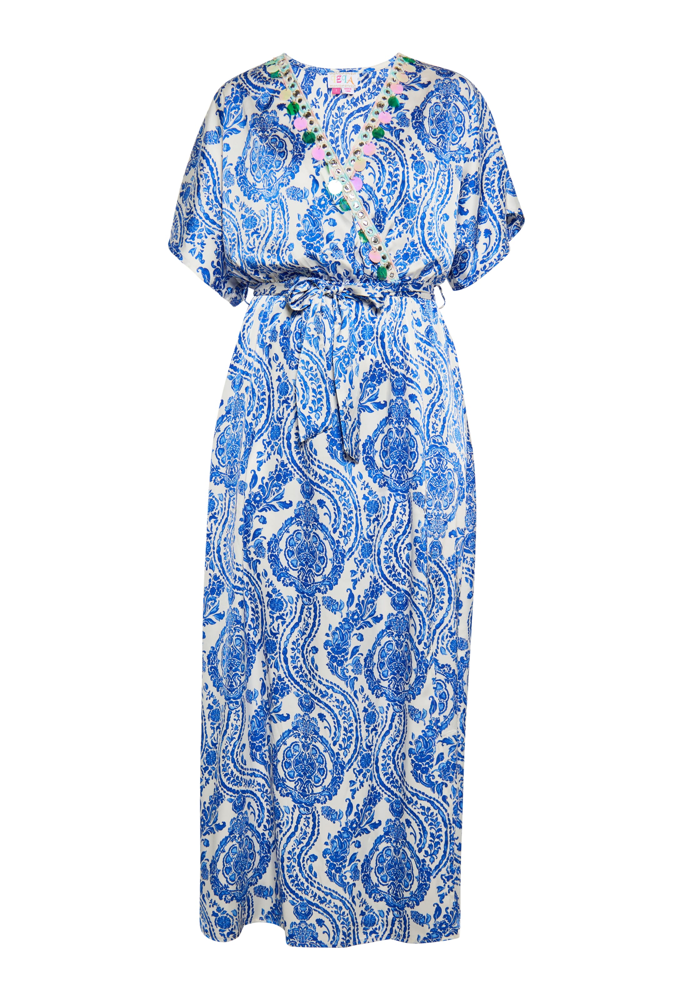 IZIA Šaty - Modrá: predná strana