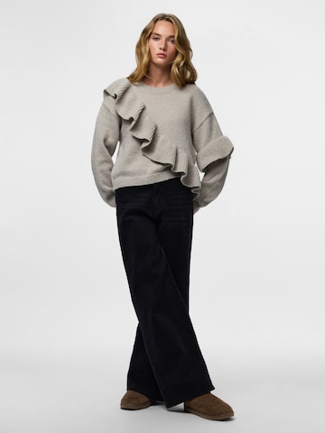 Pull-over 'PCNor' PIECES en gris