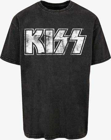T-Shirt 'Kiss' F4NT4STIC en noir : devant