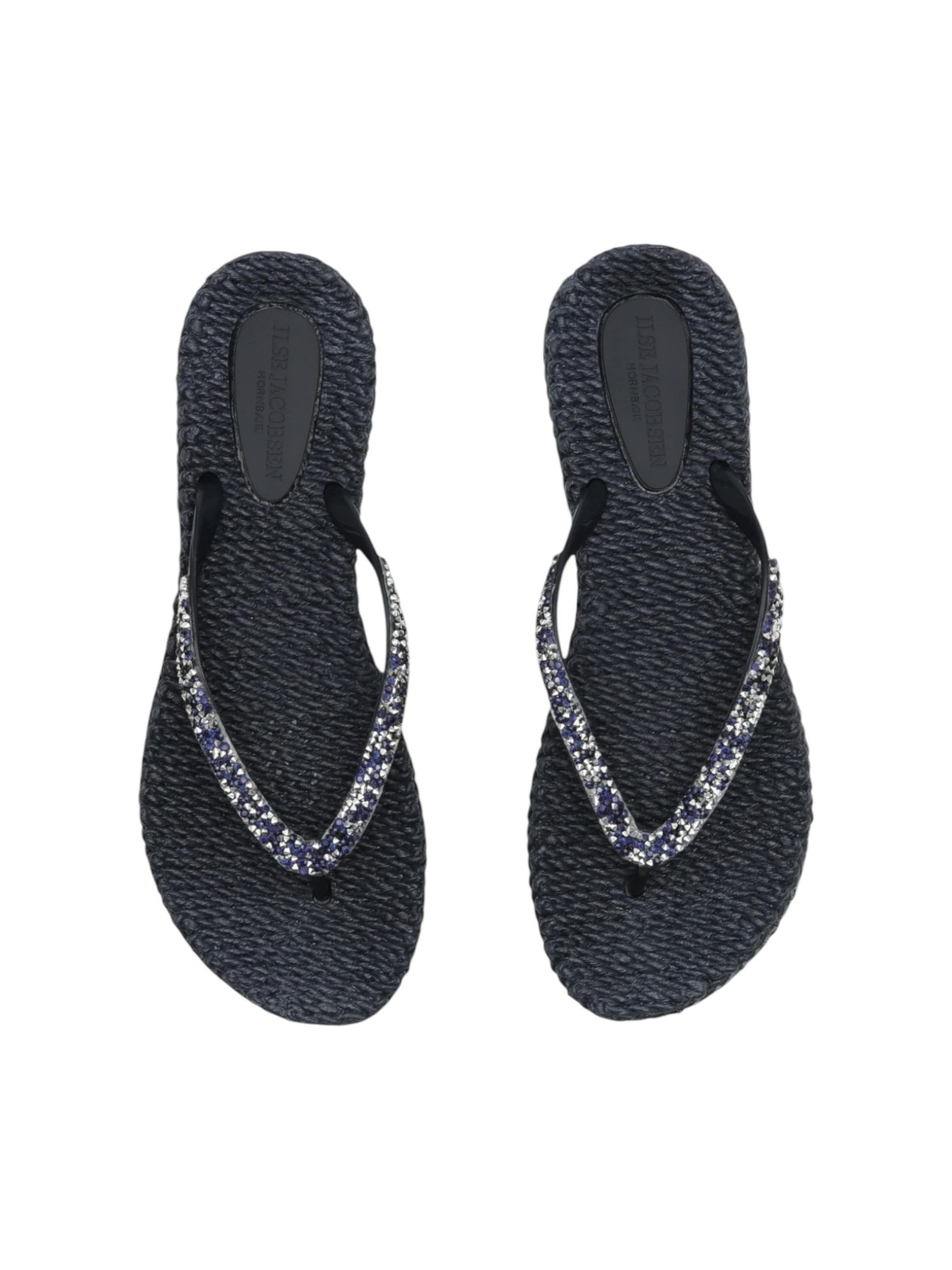 ILSE JACOBSEN T-Bar Sandals 'CHEERFUL03G' in Blue