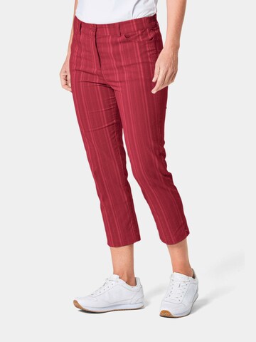 Regular Pantalon Goldner en rouge : devant