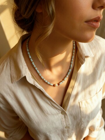 Nemomatheo Necklace 'Sommerglanz' in Blue: front