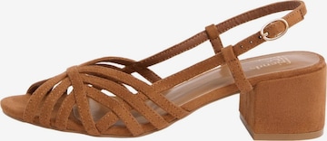 Friends Like These Sandali s paščki | rjava barva: sprednja stran