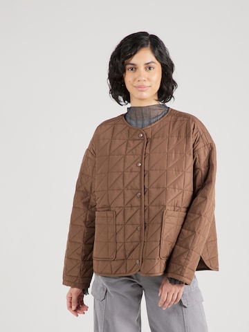 MSCH COPENHAGEN Between-Season Jacket in Brown: front