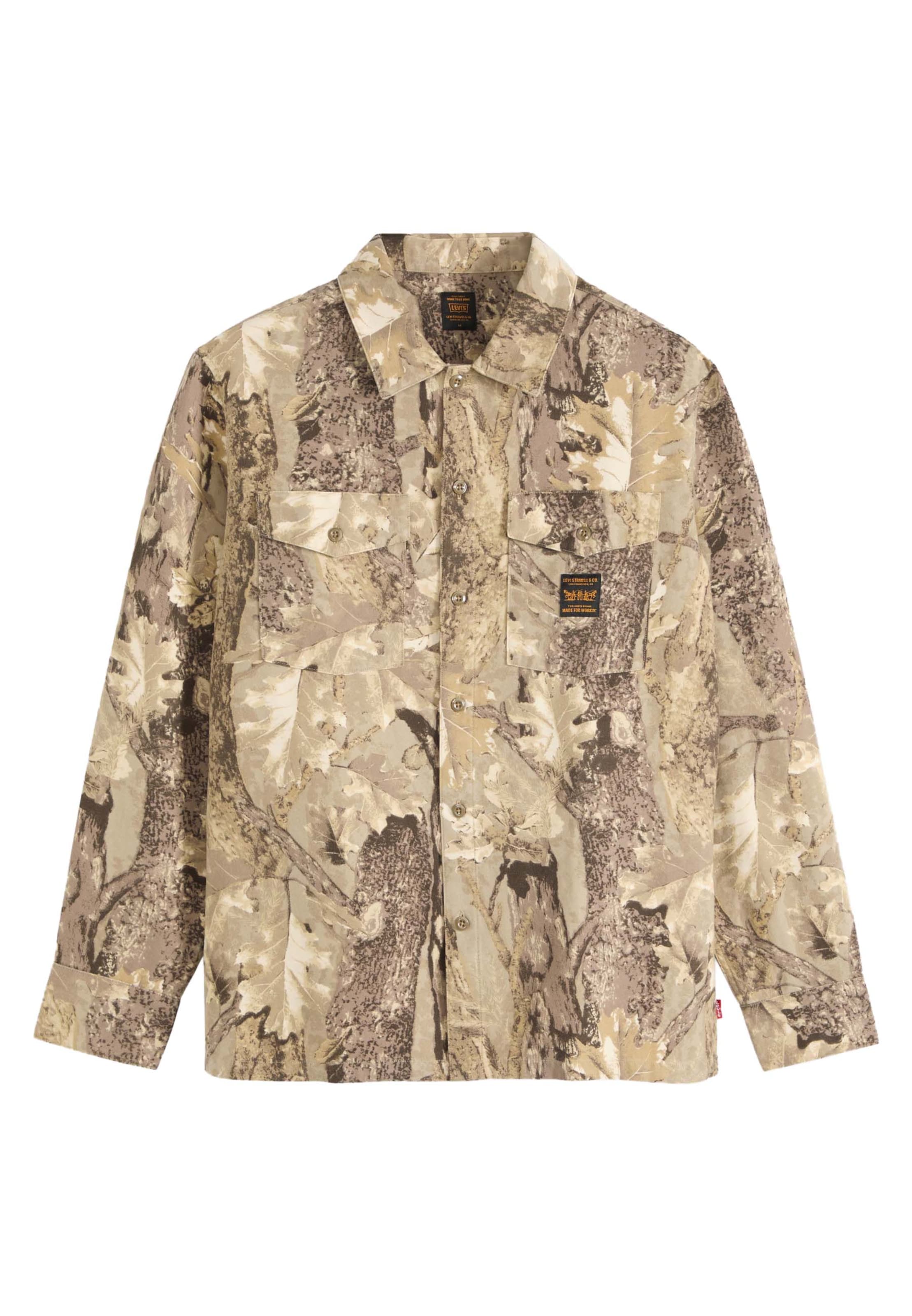 LEVI'S ® Overhemd 'LS WORKER' in Groen: voorkant