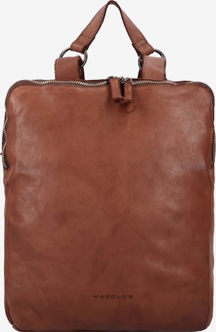 Harold's Backpack in Brown: front
