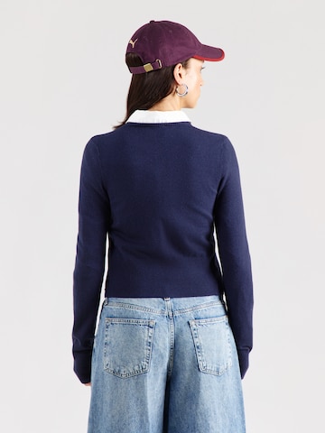 Tally Weijl Плетена жилетка в синьо