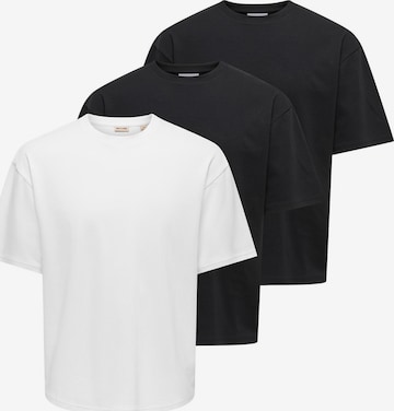 Only & Sons Shirt 'Caspian' in Schwarz: Vorderseite