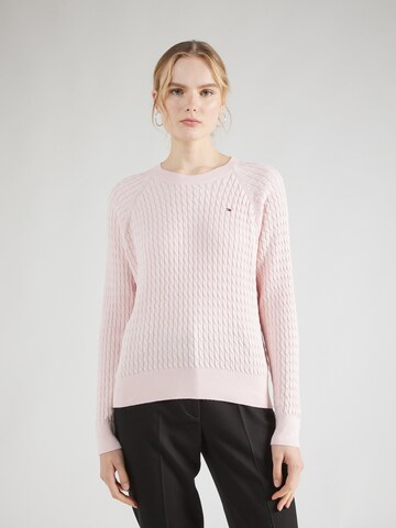 TOMMY HILFIGER Pullover in Pink: Vorderseite