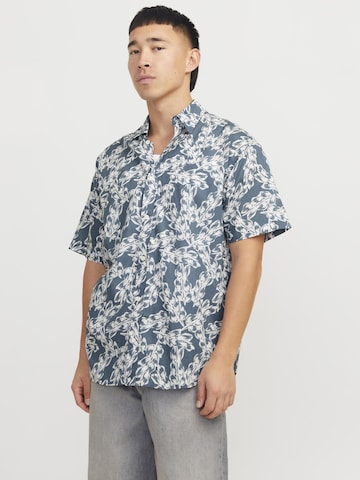 JACK & JONES Regular fit Overhemd in Grijs: voorkant