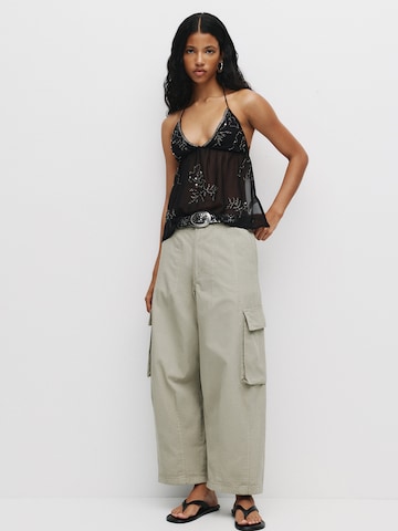 Top di Pull&Bear in nero: frontale