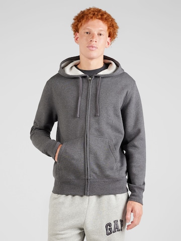 GAP Zip-Up Hoodie in Grey: front