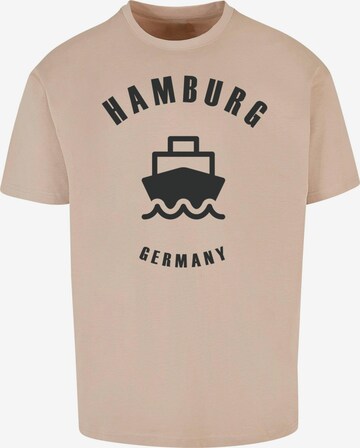 Maglietta 'Hamburg' di Merchcode in beige: frontale