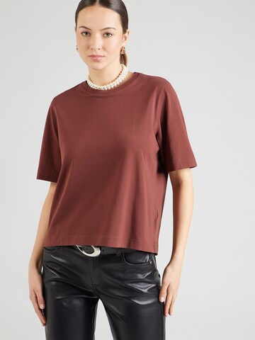 Maglietta di WEEKDAY in marrone: frontale