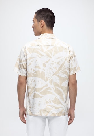 JACK & JONES - Ajuste regular Camisa 'JPRBLUBAHAMAS' en beige: atrás