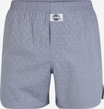 D.E.A.L International - Calzoncillo boxer 'Check' en azul: frente